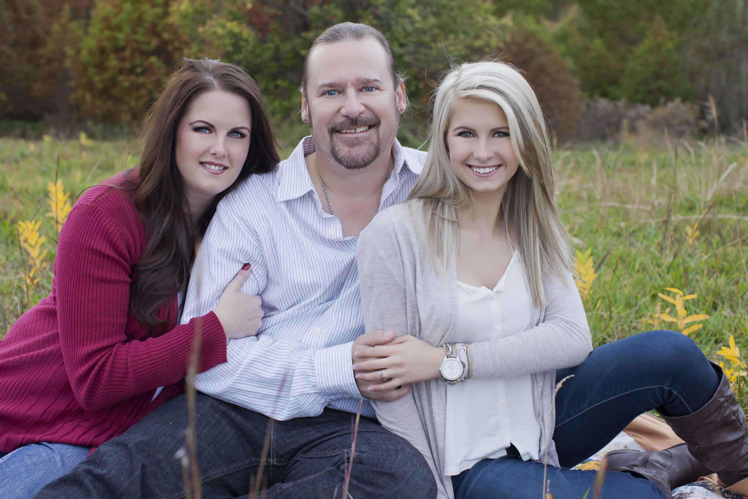 Family portrait, teen, parents