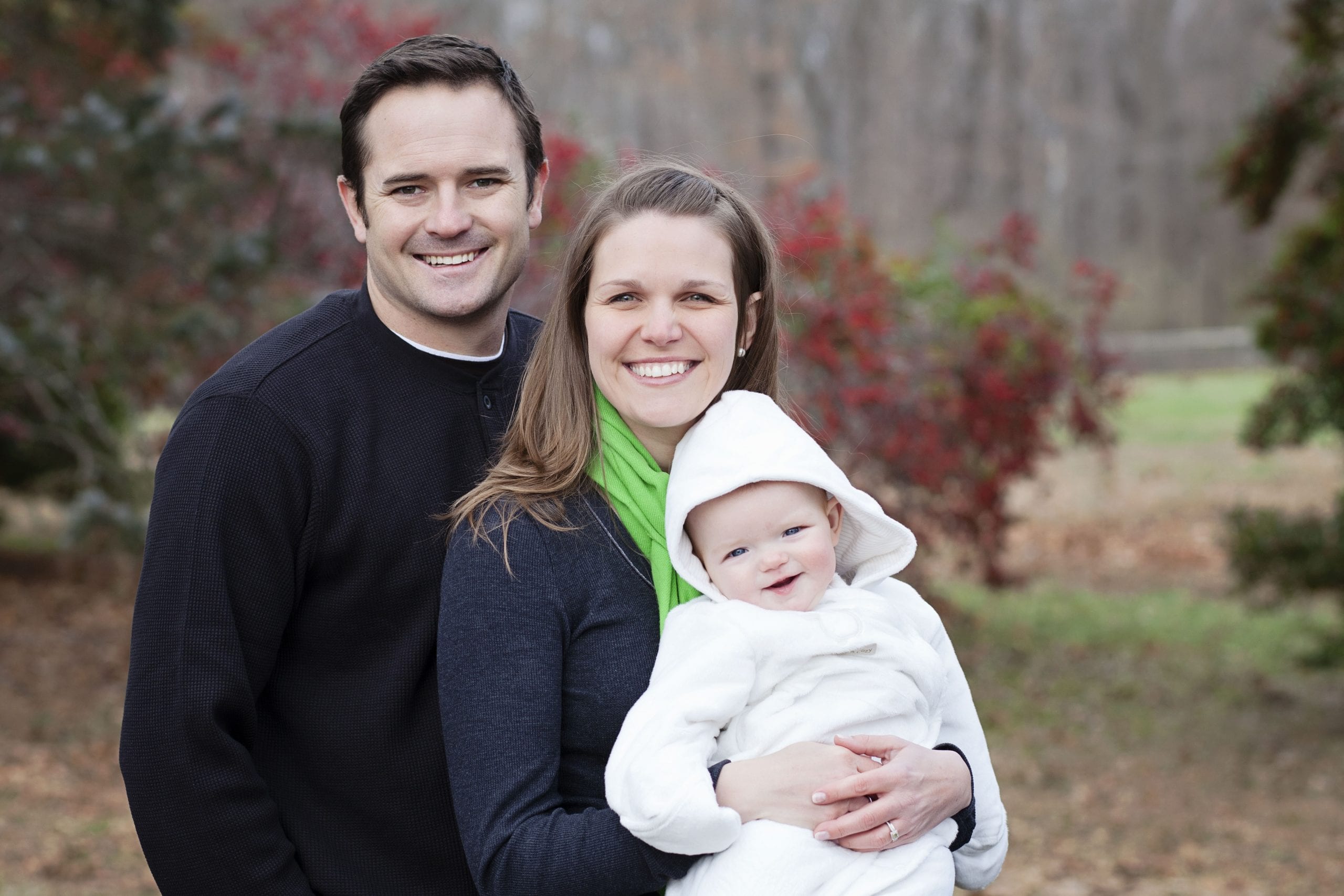 young family, parents, infant