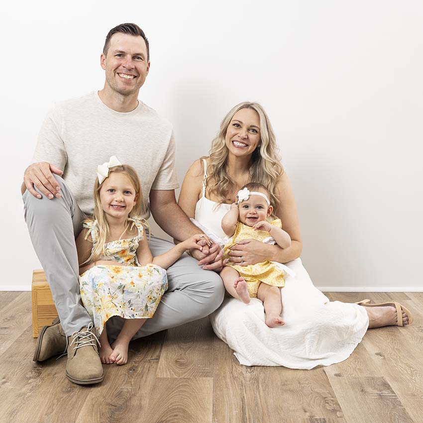custom family portrait session framed prints wall grouping by Susan Willis Photography
